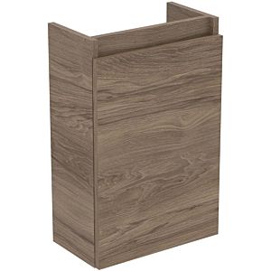 Ideal Standard Eurovit Plus Möbel-Handwaschbecken-Paket R0570Y9 Nussbaum geflammt, 37x21x67cm, Hahnloch links