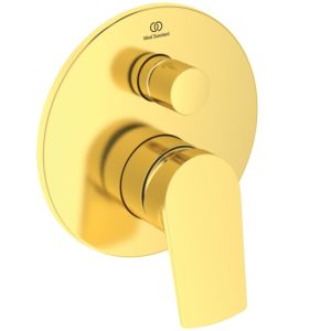 Ideal Standard La Dolce Vita set de finition A7638A2 mitigeur bain à encastrer, sécurité intrinsèque, or brossé