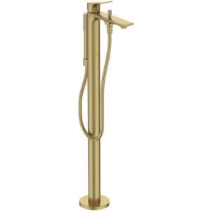 Ideal Standard La Dolce Vita bath mixer BD673A2 freestanding, concealed kit 2, with hand shower set, brushed gold