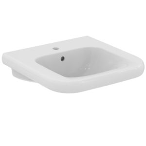 Ideal Standard Contour 21+ lavabo E3613HY 1 trou pour robinetterie, avec trop-plein, 545x550x195mm Blanc SmartGuard+