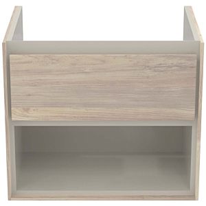 Ideal Standard Connect Air Waschtischunterschrank E0826UK, Pinie hell Dekor/braun matt, 1 Auszug