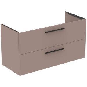 Ideal Standard i.life B Möbelwaschtischunterschrank T5587NH 2 Auszüge Siphon rechts, 1200x505x630 mm, Greige matt