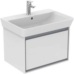 Ideal Standard Connect Air Waschtischunterschrank E0847KN, weiss glänzend/hellgrau matt, 1 Auszug