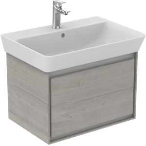 Ideal Standard Connect Air Waschtischunterschrank E0847PS, Eiche grau Dekor/weiss matt, 1 Auszug