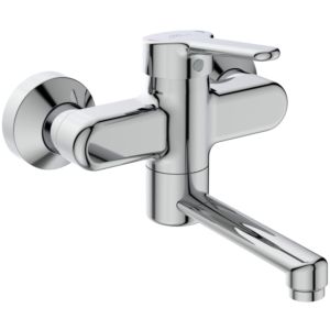 Ideal Standard CeraPlus 2 Wand Waschtischarmatur BC115AA, chrom, Auslauf 150 mm, DN 15, Aufputz