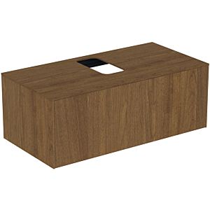 Ideal Standard vasque Conca T3930Y5 avec découpe, coulissant 2000 , 100x50,5x37 cm, centre, placage noyer foncé