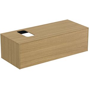 Ideal Standard Conca vanity unit T3932Y6 with cut-out, 2000 pull-out, 120x50.5x37 cm, right / left, Eiche hell veneer