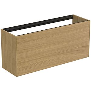 Ideal Standard Conca Waschtisch-Unterschrank T3939Y6 ohne Waschtisch-Platte, 1 Auszug, 120 x 37 x 54 cm, Eiche hell Furnier