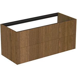 Ideal Standard Conca vanity unit T3945Y5 120x50.5x54cm, without vanity top, 2 pull-outs, dark walnut veneer
