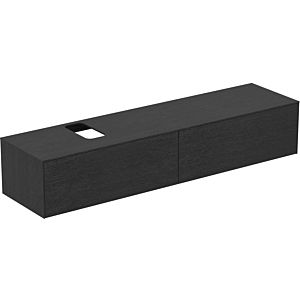 Ideal Standard vasque Conca T3986Y4 avec découpe, 2 tiroirs, 200x50,5x37 cm, plaqué chêne flammé