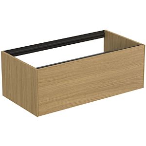 Ideal Standard vasque Conca T3988Y6 sans plan vasque, coulissant 2000 , 100x50,5x36 cm, placage Eiche hell