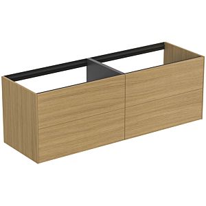 Ideal Standard vasque Conca T3990Y6 sans plan vasque, 4 tiroirs, 160x50,5x54 cm, placage Eiche hell