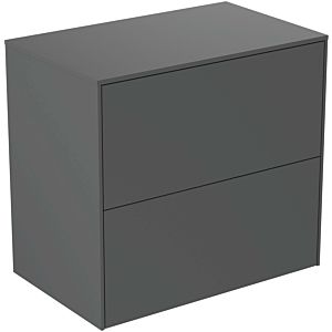 Ideal Standard vasque Conca T4327Y2 sans découpe, 2 tiroirs, 60x37x55 cm, laqué anthracite mat
