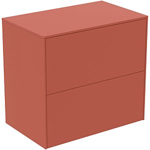 Ideal Standard vasque Conca T4327Y3 sans découpe, 2 tiroirs, 60x37x55 cm, laqué mat Sunset