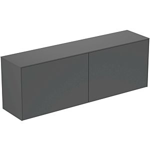 Ideal Standard Waschtisch-Unterschrank T4331Y2 ohne Ausschnitt, 2 Auszüge, 160 x 37 x 55 cm, Anthrazit matt lackiert