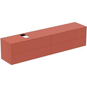 Ideal Standard Conca Waschtisch-Unterschrank T4337Y3 240x50,5x55cm, mit Ausschnitt links/rechts, 4 Auszüge, Sunset matt lackiert