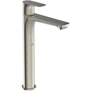 Ideal Standard Connect Air Waschtischarmatur A7028GN verlängerter Sockel, Blue Start, Ausladung 150mm, ohne Ablaufgarnitur, silver storm