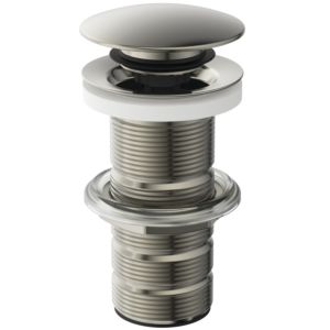 Robinet push-open Ideal Standard E1483GN pour lavabos sans trop-plein, acier inoxydable