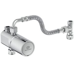 Thermostat d&#39;angle Ideal Standard Ceratherm A8375AA avec kit de raccordement, chromé