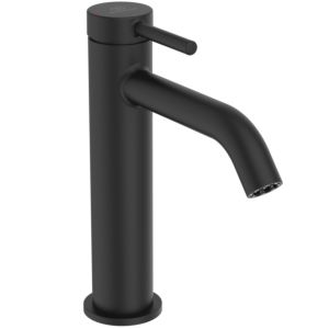 Ideal Standard Ceraline Nuovo mitigeur lavabo BD959XG projection 135 mm, avec valve push-open, Noir Soie