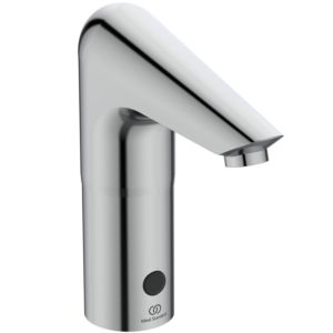 Ideal Standard CeraPlus Elektro-Waschtischarmatur A4153AA chrom, Netzbetrieb 230 V, ohne Mischung