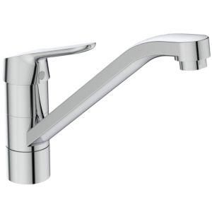 Ideal Standard CeraFlex kitchen faucet BC132AA for front window installation, BlueStart, chrome-plated