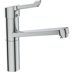 Ideal Standard CeraFlex robinet de cuisine BC137AA pivotante , levier long ergonomique 132 mm, chromé