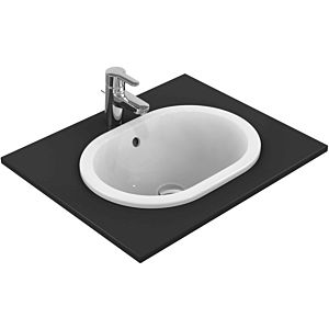Ideal Standard Connect lavabo à encastrer E5045MA 48 x 35 cm, blanc Ideal Plus, ovale, avec trop-plein