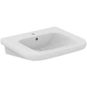 Ideal Standard Contour 21+ washbasin E3622HY 1 tap hole, with overflow, 650x555x175 mm, white SmartGuard+