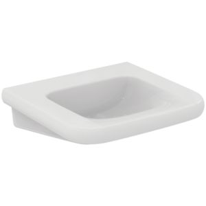 Ideal Standard Contour 21+ washbasin E3616HY without tap hole, without overflow, 600x555x175 mm, white, SmartGuard+