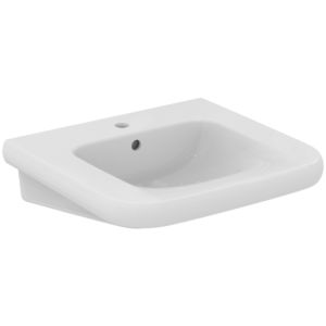 Ideal Standard Contour 21+ washbasin E3617HY 1 tap hole, with overflow, 600x555x175 mm, white, SmartGuard+
