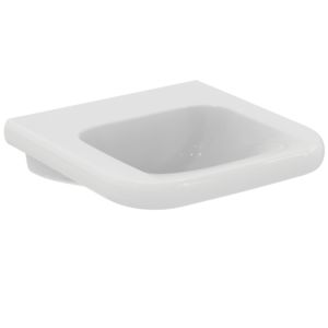 Ideal Standard Contour 21+ lavabo E3612HY sans trou pour robinetterie, sans trop-plein, 545x550x195mm blanc, SmartGuard+