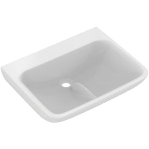 Ideal Standard Contour 21 E1726HY avec ailette, sans trou pour robinet et trop-plein, 60 x 48 cm, blanc avec SmartGuard