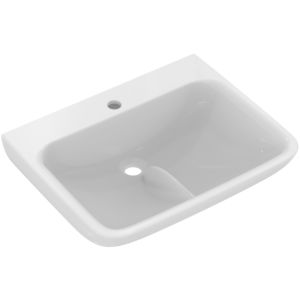 Ideal Standard Contour 21 E1604HY avec ailette, avec trou pour robinet, sans trop-plein, 60 x 48 cm, blanc avec SmartGuard