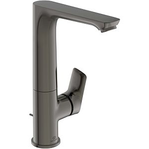 Ideal Standard Connect Air mitigeur lavabo A7020A5 bec haut en fonte pivotant, saillie 140 mm, avec garniture de vidage , gris magnétique