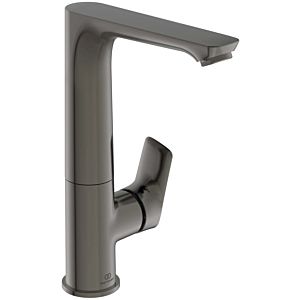 Ideal Standard Connect Air wash basin mixer A7023A5 high swivel cast spout, projection 140mm, without waste set, magnetic grey