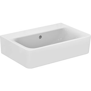 Ideal Standard Connect Cube lavabo compact E719401 sans trou pour robinetterie, 55x37,5cm, avec trop-plein, blanc