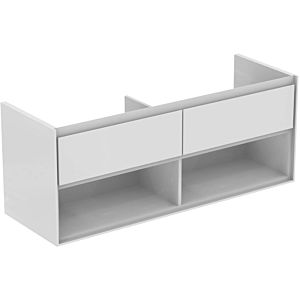 Ideal Standard Connect Air Waschtischunterschrank E0831B2, weiss glänzend/weiss matt, 2 Auszüge