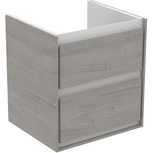 Ideal Standard Connect Air Waschtischunterschrank E1607PS 2 Auszüge, 480x517x409mm, Eiche grau Dekor/weiß matt