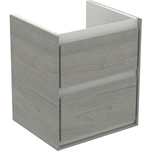 Ideal Standard Connect Air Waschtischunterschrank E1608PS 2 Auszüge, 430x517x402mm, Eiche grau Dekor/weiß matt