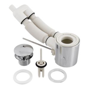 Ideal Standard Ablaufgarnitur SIMPLYU, N8326AA mit Ül. Ideal Flow, Chrom