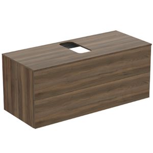 Ideal Standard Adapto Waschtisch-Unterschrank U8598FW 1200x502x505mm, 2 Auszüge, Walnuss Dekor