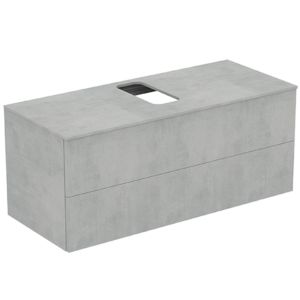 Ideal Standard Adapto Waschtisch-Unterschrank U8598FX 1200x502x505mm, 2 Auszüge, Stein Dekor