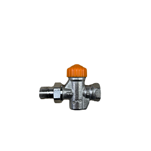 Heimeier thermostatic valve body 3912-02.000 passage, DN 15, with automatic flow control