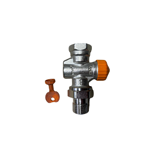 Corps de vanne thermostatique Heimeier 3912-03.000 passage, DN 20, avec contrôle de débit automatique