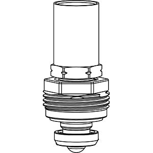 Heimeier Rtl Ersatz-Oberteil 1305-02.300 DN 10/15/20, 25mm Messinghülse
