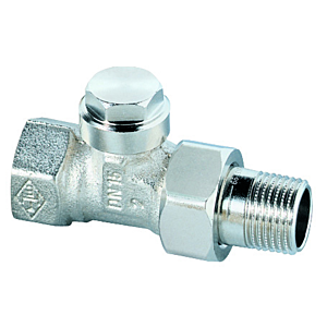 Heimeier Rücklaufverschraubung Regulux 035202000 Durchgang 1/2", vernickelt, absperr-/regulierbar