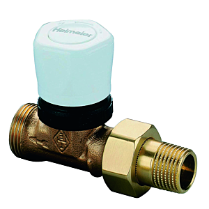 Heimeier Vorlauf-Regulierventil 1304-02.000 Durchgang, Anschluss R 1/2 Verschraubung, mit Handregulierkappe