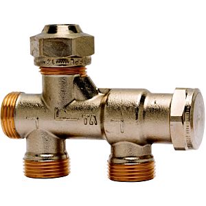 Heimeier distributor 50802100 M 22x1.5, DN 10, two-pipe