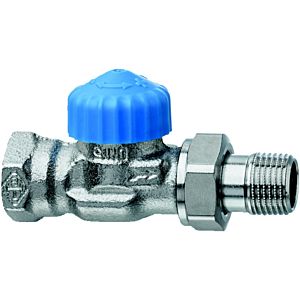 Heimeier thermostatic valve body 2242-01.000 Rp 3 / 8xR 3/8, straight, nickel-plated gunmetal, low resistance
